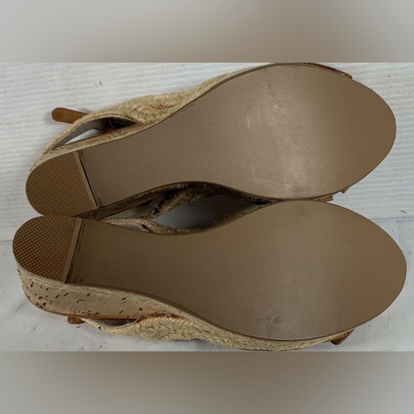 Prada, 7.5 US (38 EU), Brown Espadrille Sandals - Picture 4 of 6
